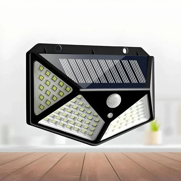 Solar Lights-Bright Solar Wireless Security Motion Sensor 100 Led Night Light for Home and Garden
