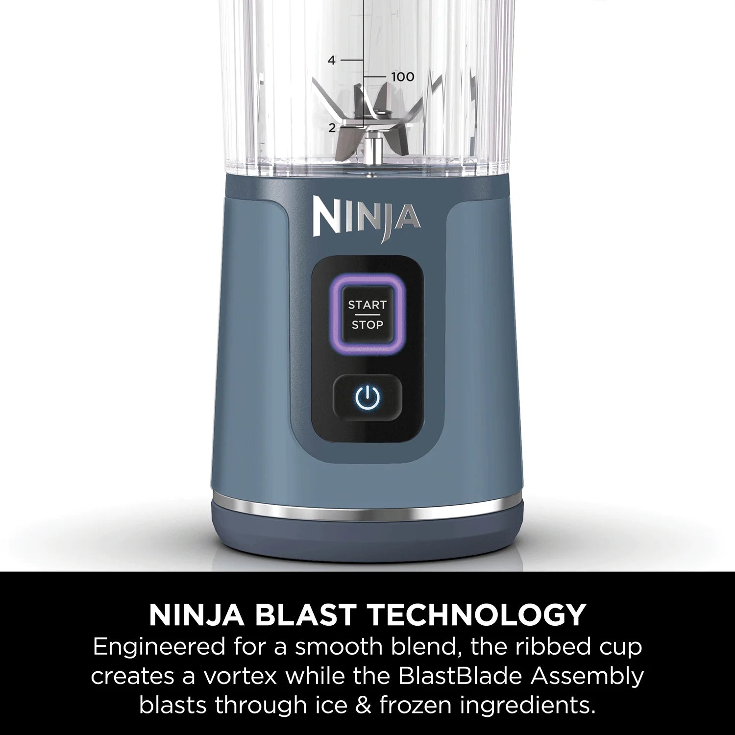 Nenja Blast Portable Cordless Blender (BC151IN) | 530ml, USB-C Rechargeable | Leak-Proof Lid