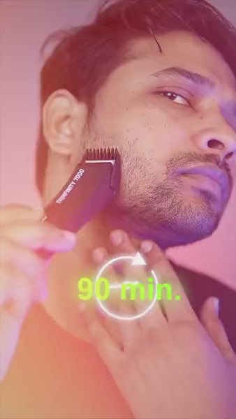 Trimmer for Men- Safest Body &amp; Private Part Trimmer - Pubic Hair Groomer, Underarm - Waterproof, Ceramic Blades, Rechargeable with Wireless Fast Charging,Black
