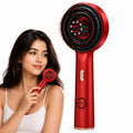 KIMEE Premium Electric Scalp Massager Comb with 3-in-1 Hair Oil Applicator (Multicolour), Shiatsu Head Massage Brush for Hair Growth & Stress Relief, Portable Detangling Set, Head Relaxation at Home
