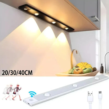 LED PIR Motion Sensor Light with USB Rechargeable